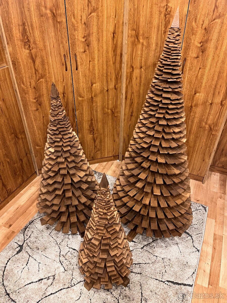 Drevené stromčeky - ručná výroba - 2