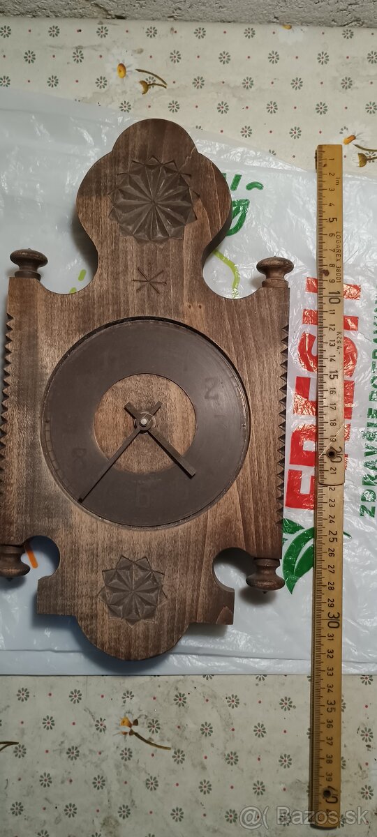 Retro drevene hodiny - 2