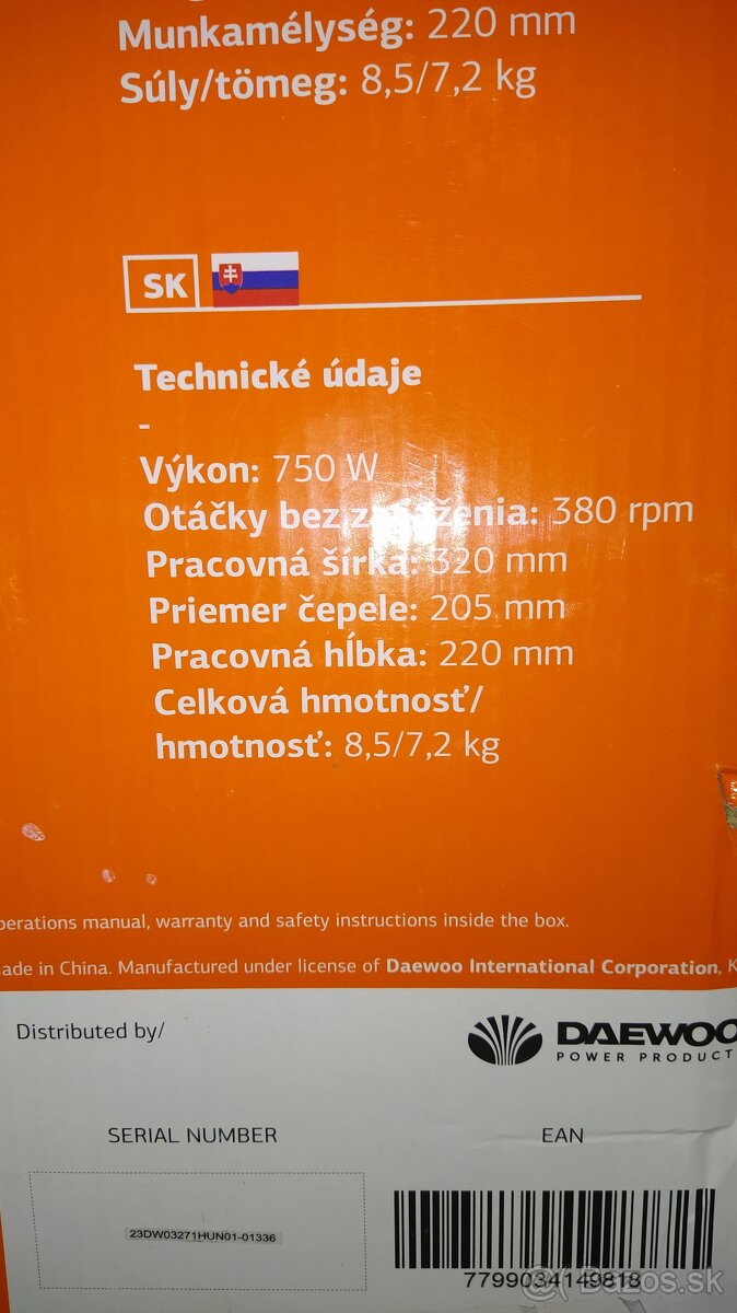 Nový Elektrický Kultivátor Daewoo - 2