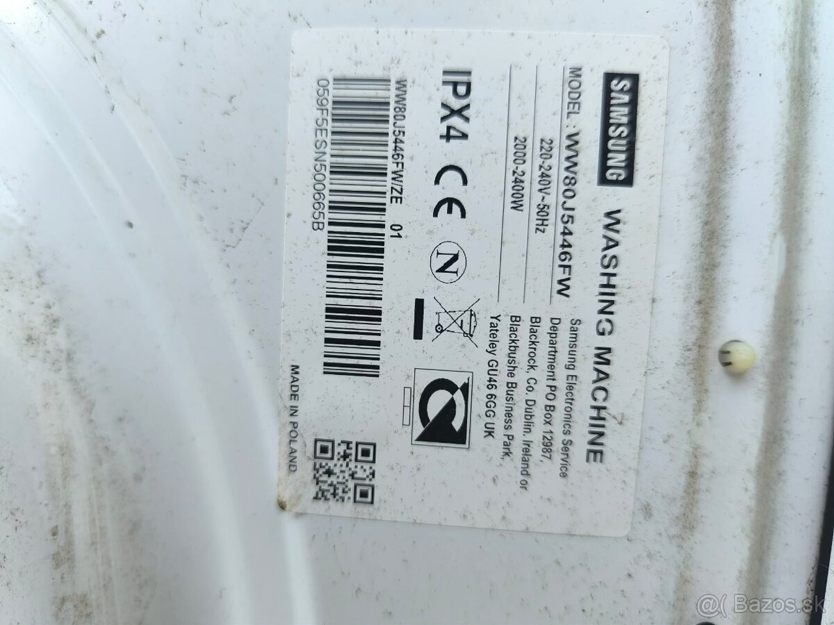 Práčka Samsung na nahradne diely - 2