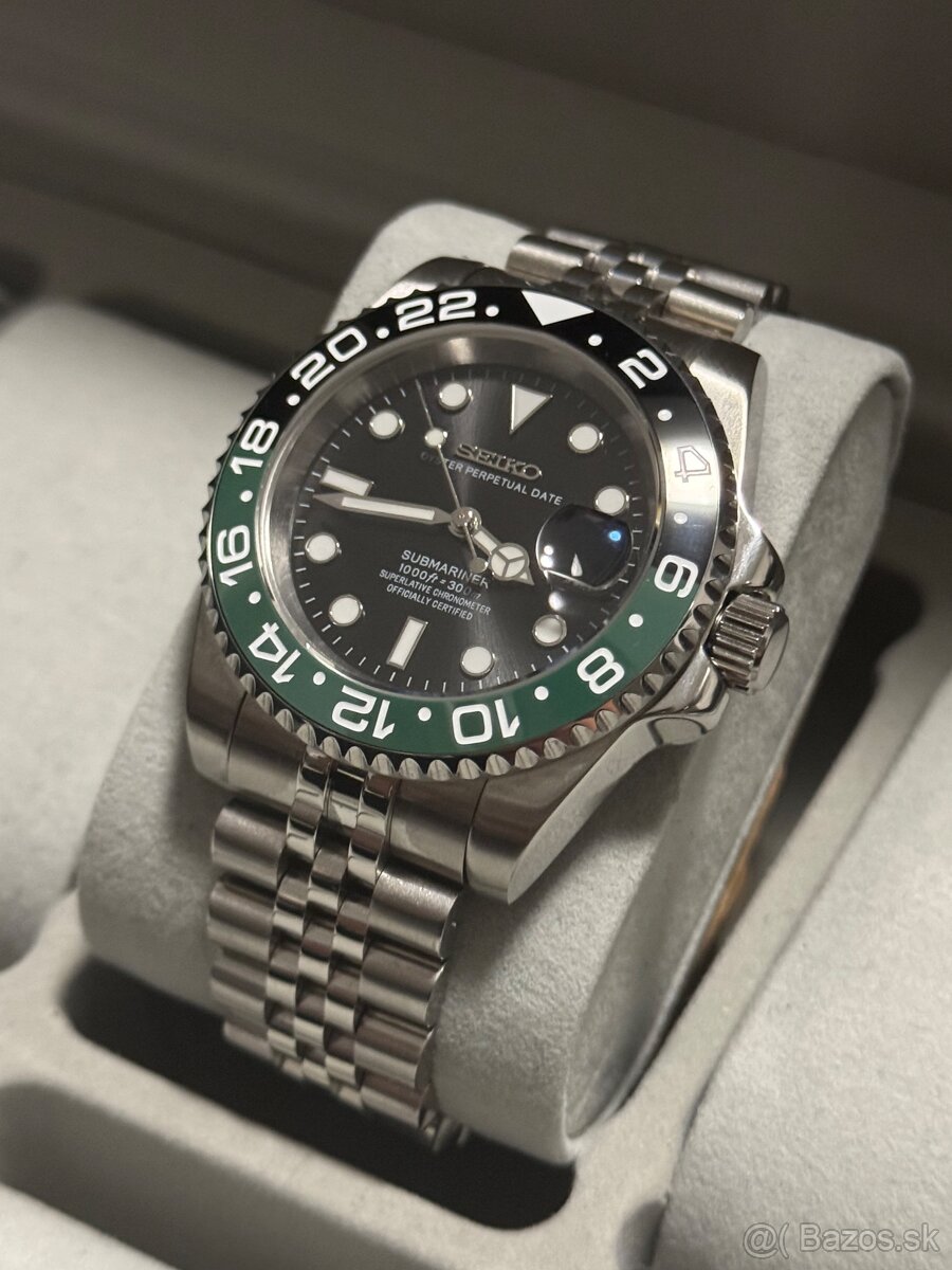 Seiko Custom Mod Watch Hodinky Submariner GMT - 2