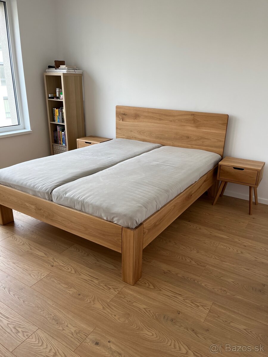 Dubová posteľ 180x200cm - 2