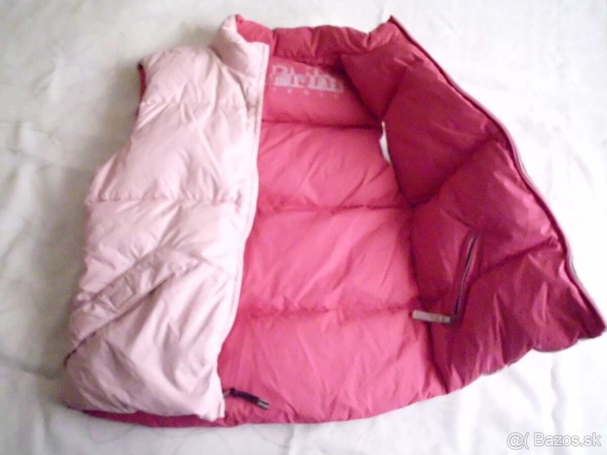 Napapijri dámska dievčenská obojstranná vesta perie S-M - 2