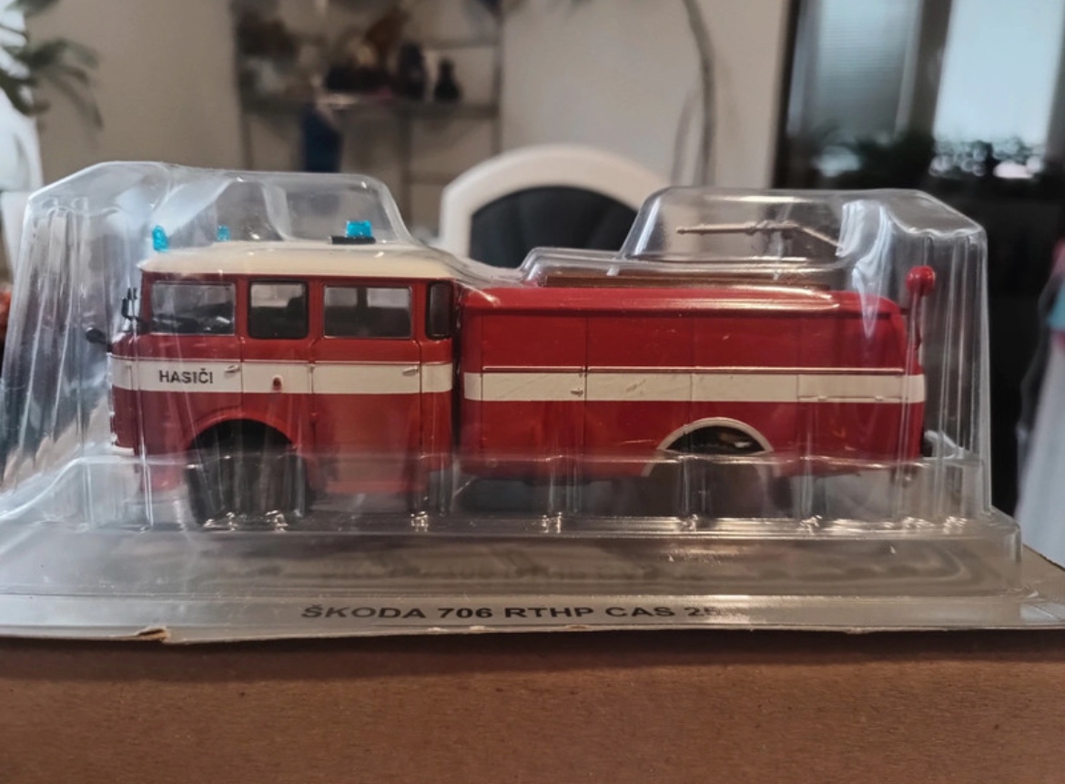 ŠKODA 706 RTHP CAS 25 Hasiči 1:43 DeAgostini - 2