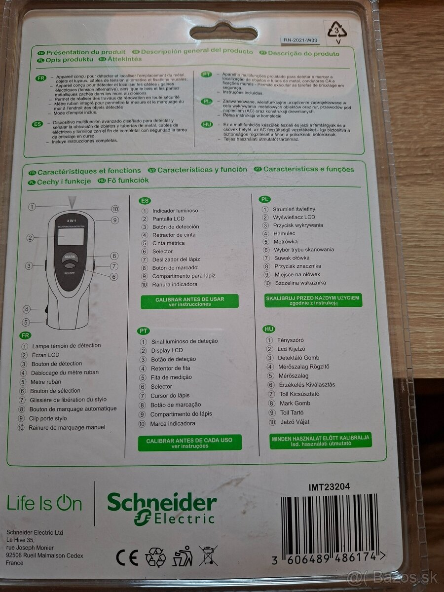 Schneider Electric IMT23204 multifunkčný detektor 4v1 - 2