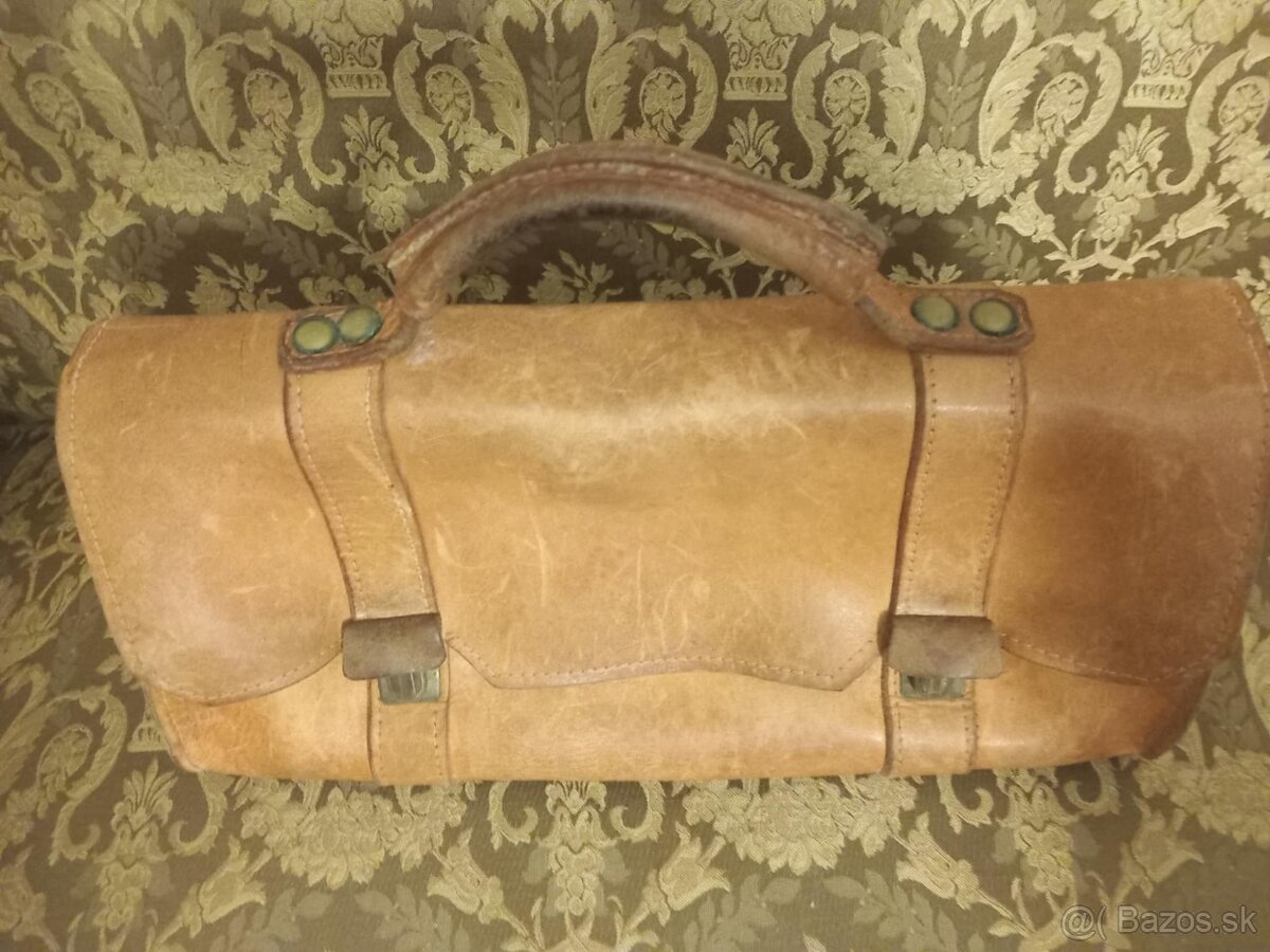 Stará kožená brašna- aktovka - 2