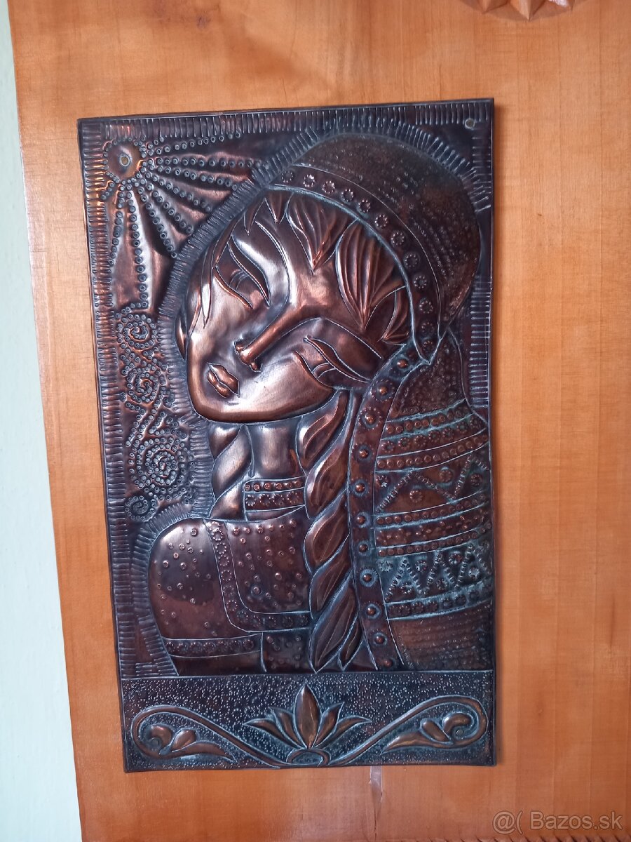 Predám obraz drevo-kov. Ručná práca. - 2