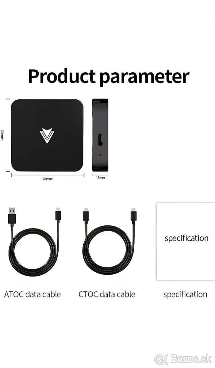 Bezdrôtový Android Auto adapter - 2