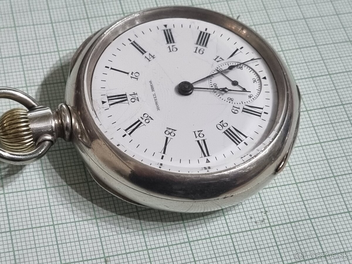 Veľké,strieborné vreckové hodinky. - 2