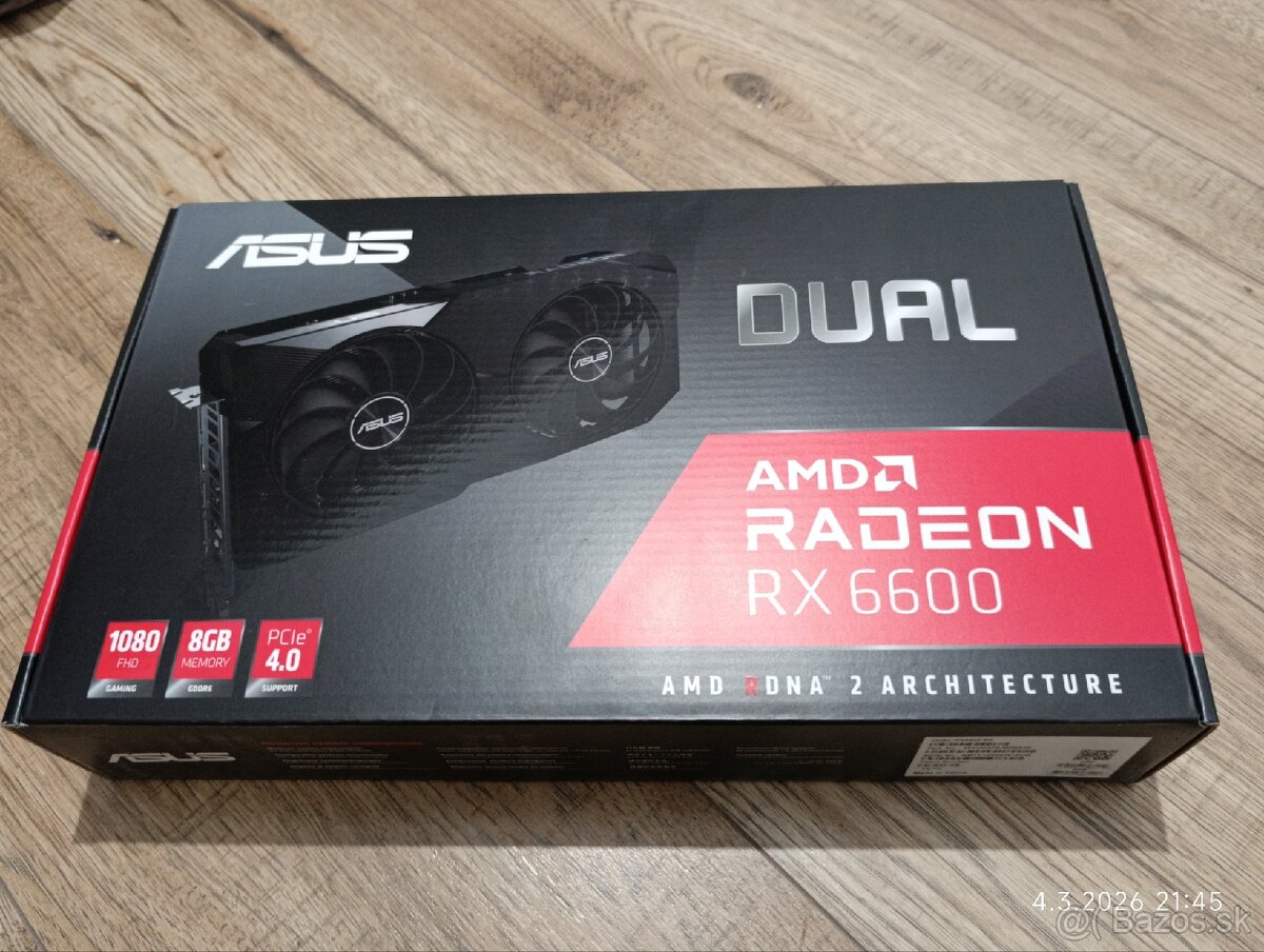 ASUS AMD Radeon RX6600 DUAL 8GB - 2