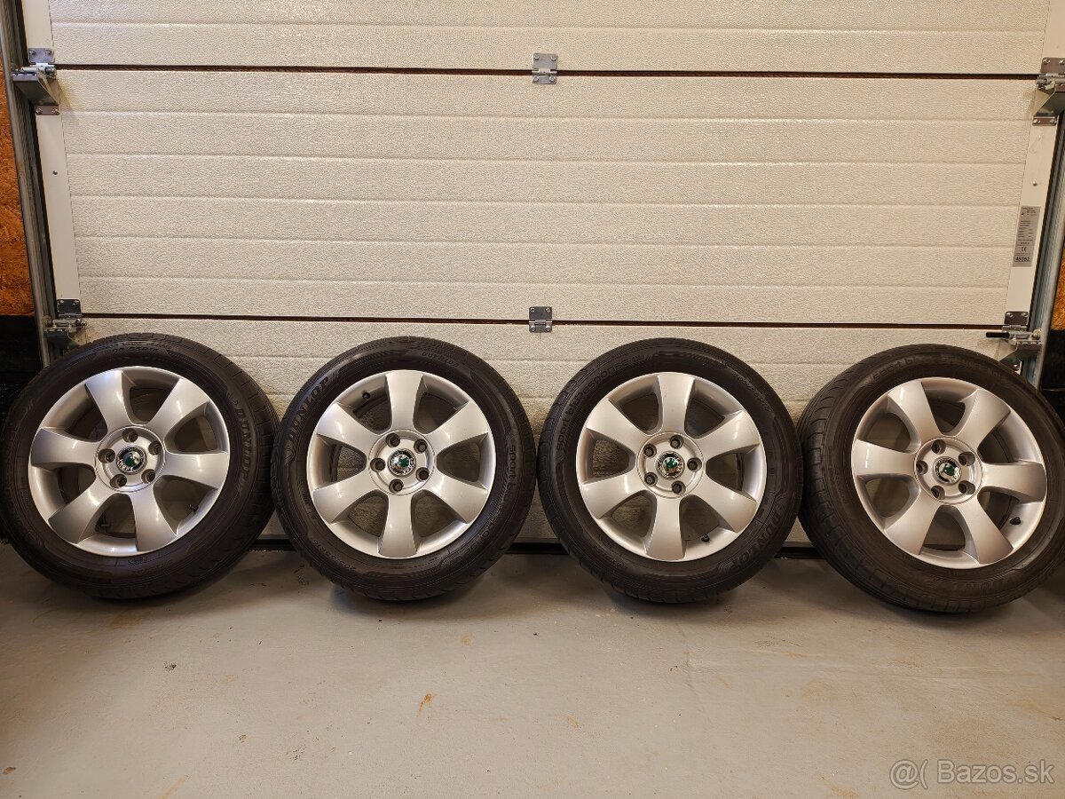 205/55 R16 letné pneu + alu disky - 2
