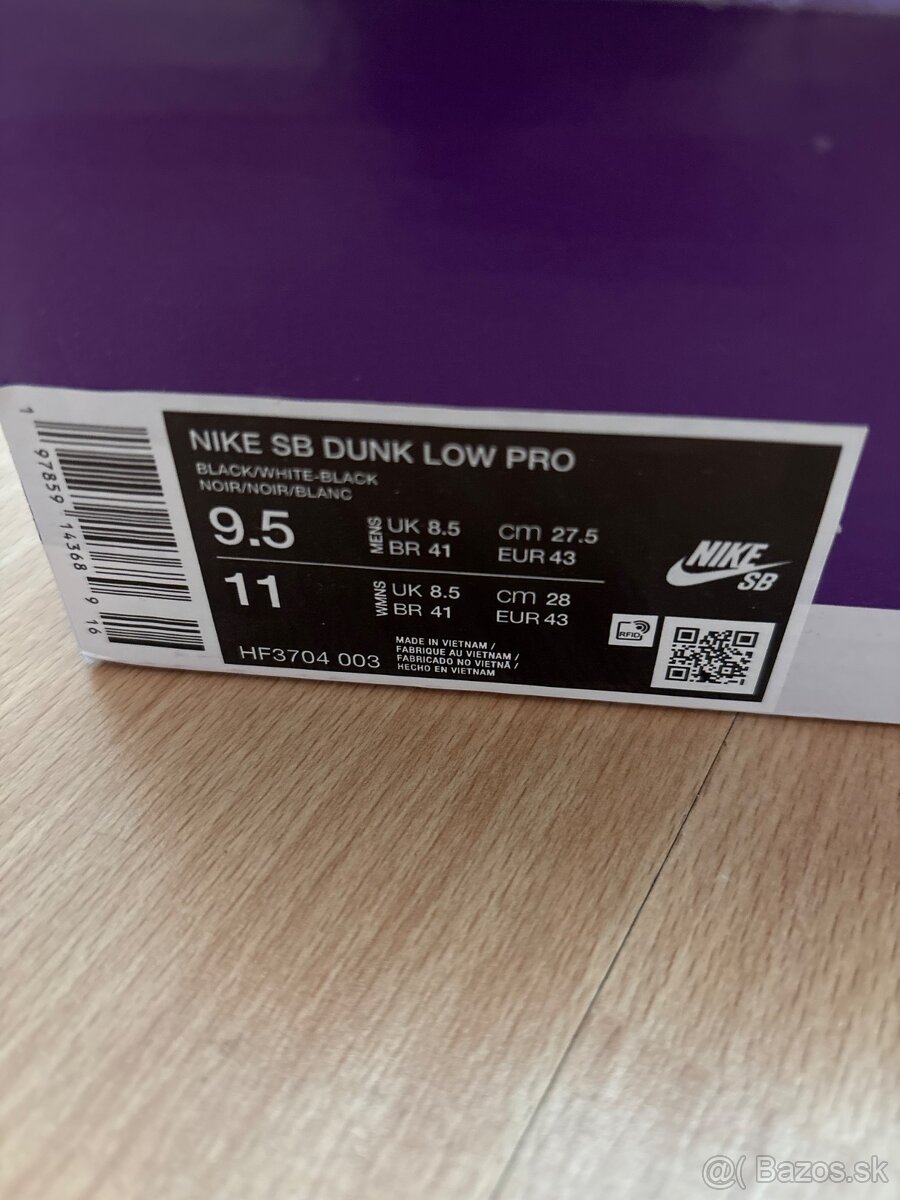 Nike SB Dunk Low Pro, veľkosť 43 - 2