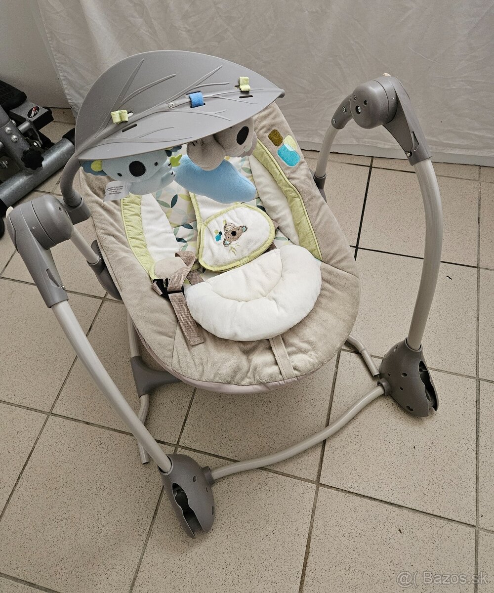 Ingenuity Hojdačka konvertibilná vibrujúca s melódiou 2v1 - 2