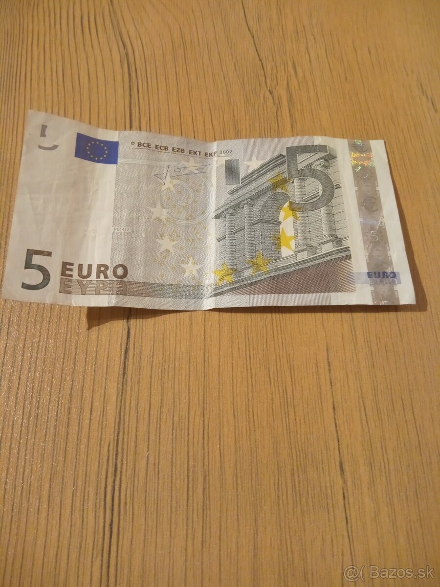 Vzácna 5 € bankovka - 2