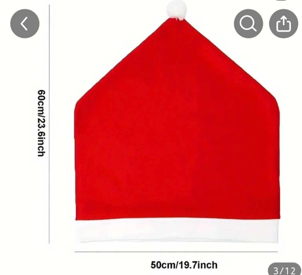 Vianočné poťahy na stoličky 4kusy v balení - 2