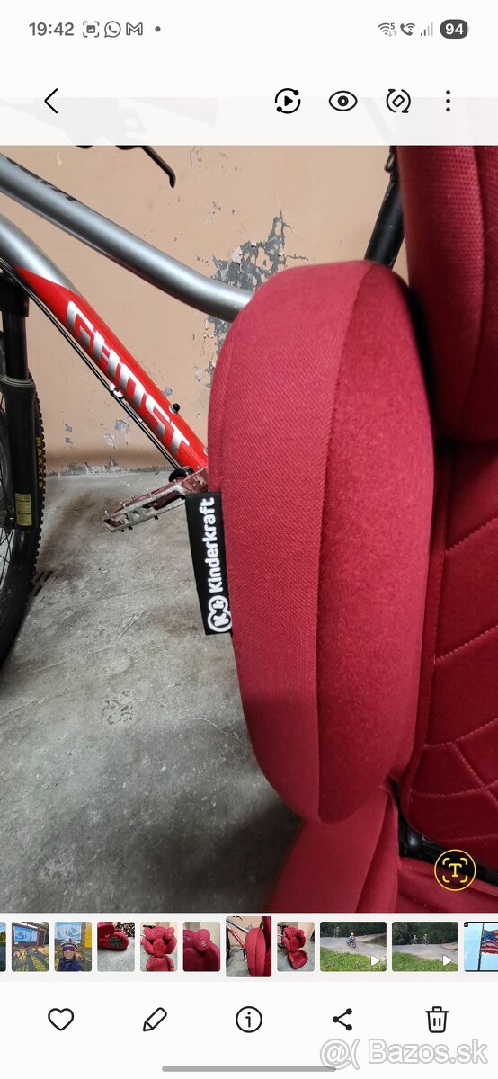 Predám autosedačku Kinderkraft 15-36kg - 2