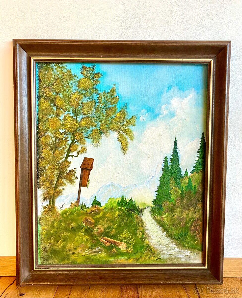 Starý obraz, olejomalba - 2