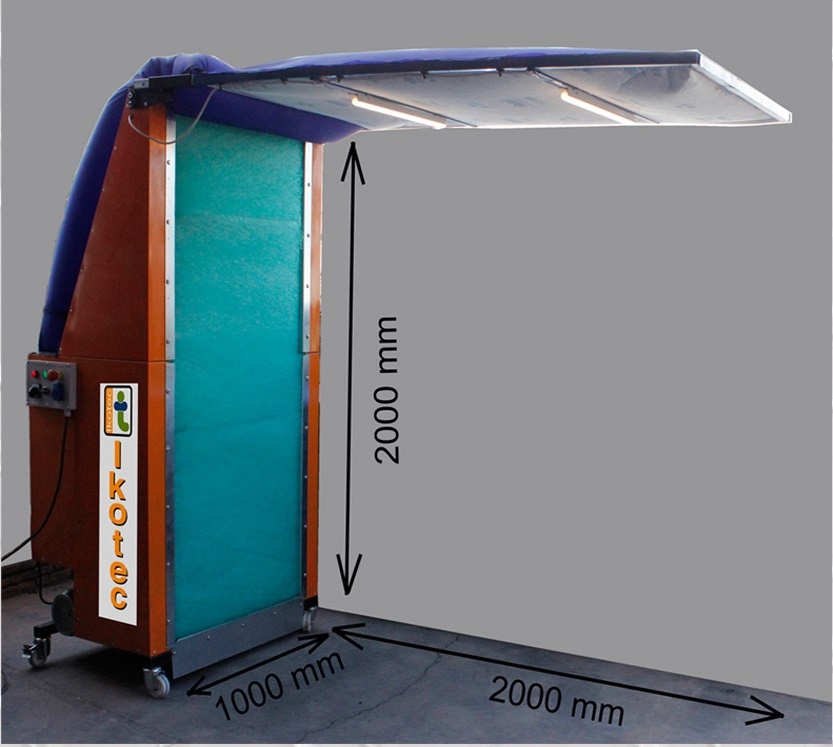 Mobilné odsávanie EKLIPSE - flexibilný lakovací box - 2