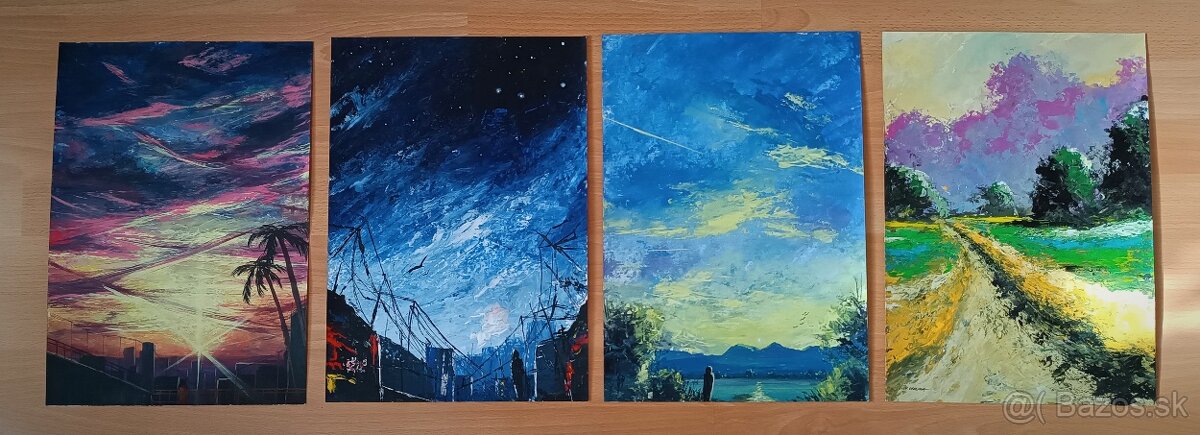 Akrylové obrazy 40x30cm - 2