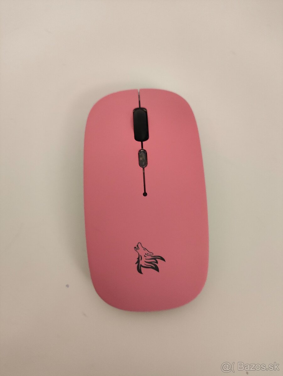 #L0380 Bezdrôtová Bluetooth myš Dual Mode – ružová, nabíjate - 2