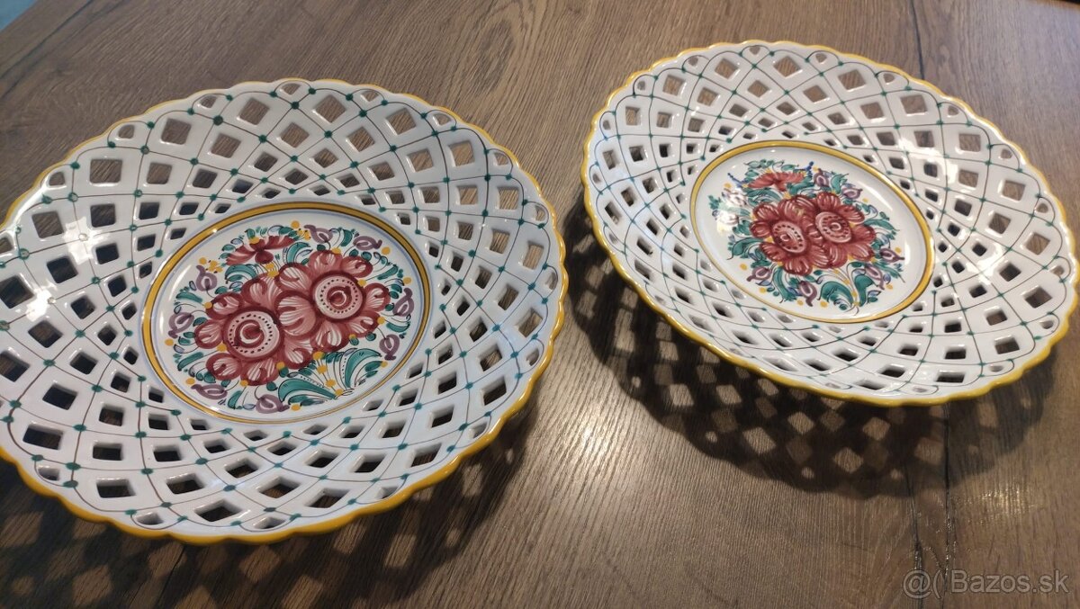 Moravská keramika, maľovaný tanier - 2