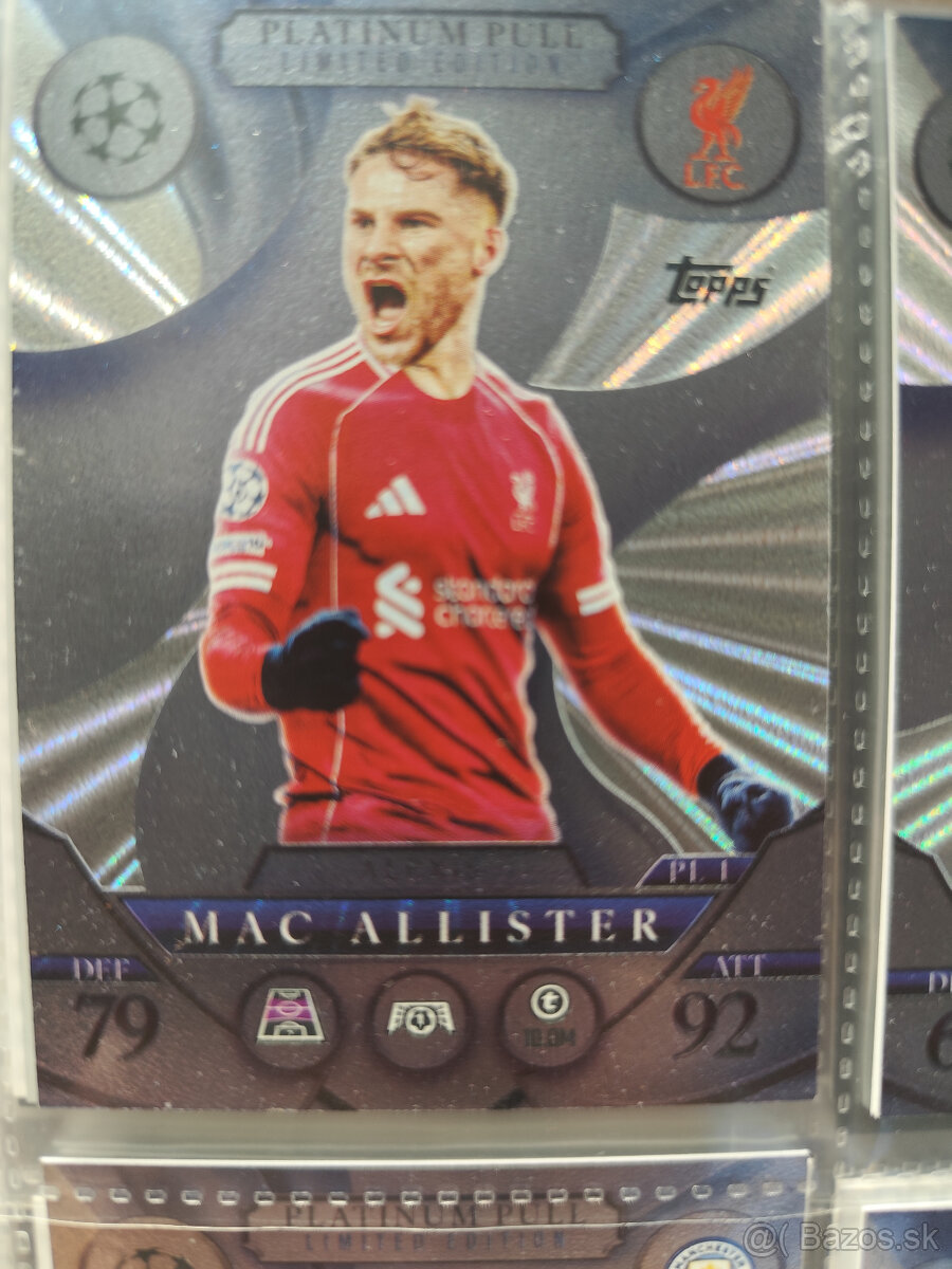 Futbalové kartičky Match Attax 2025/26 Platinum limit editio - 2