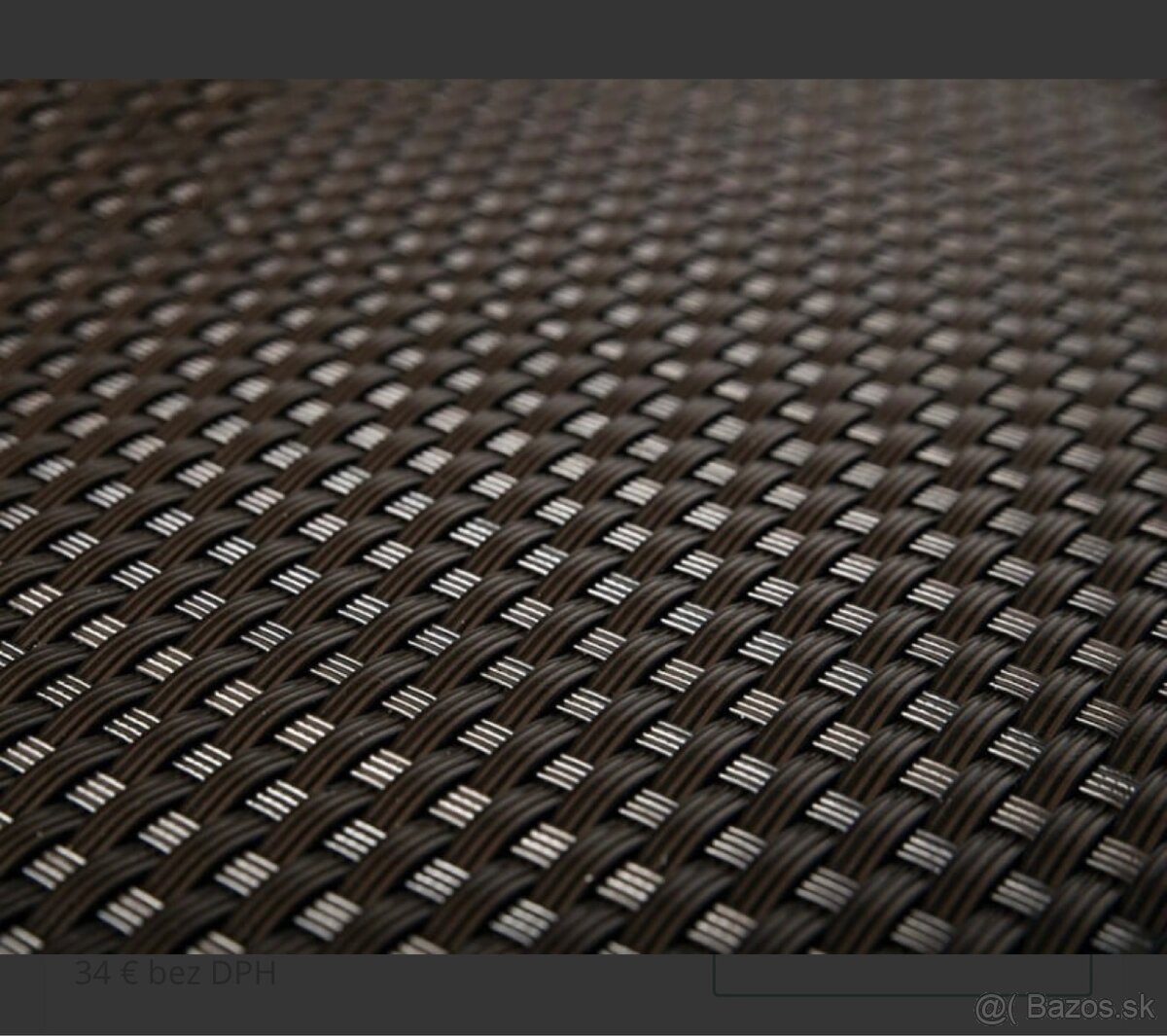 Predám Polyrattan – tmavo hnedá ratanová clona 16 ks - 2