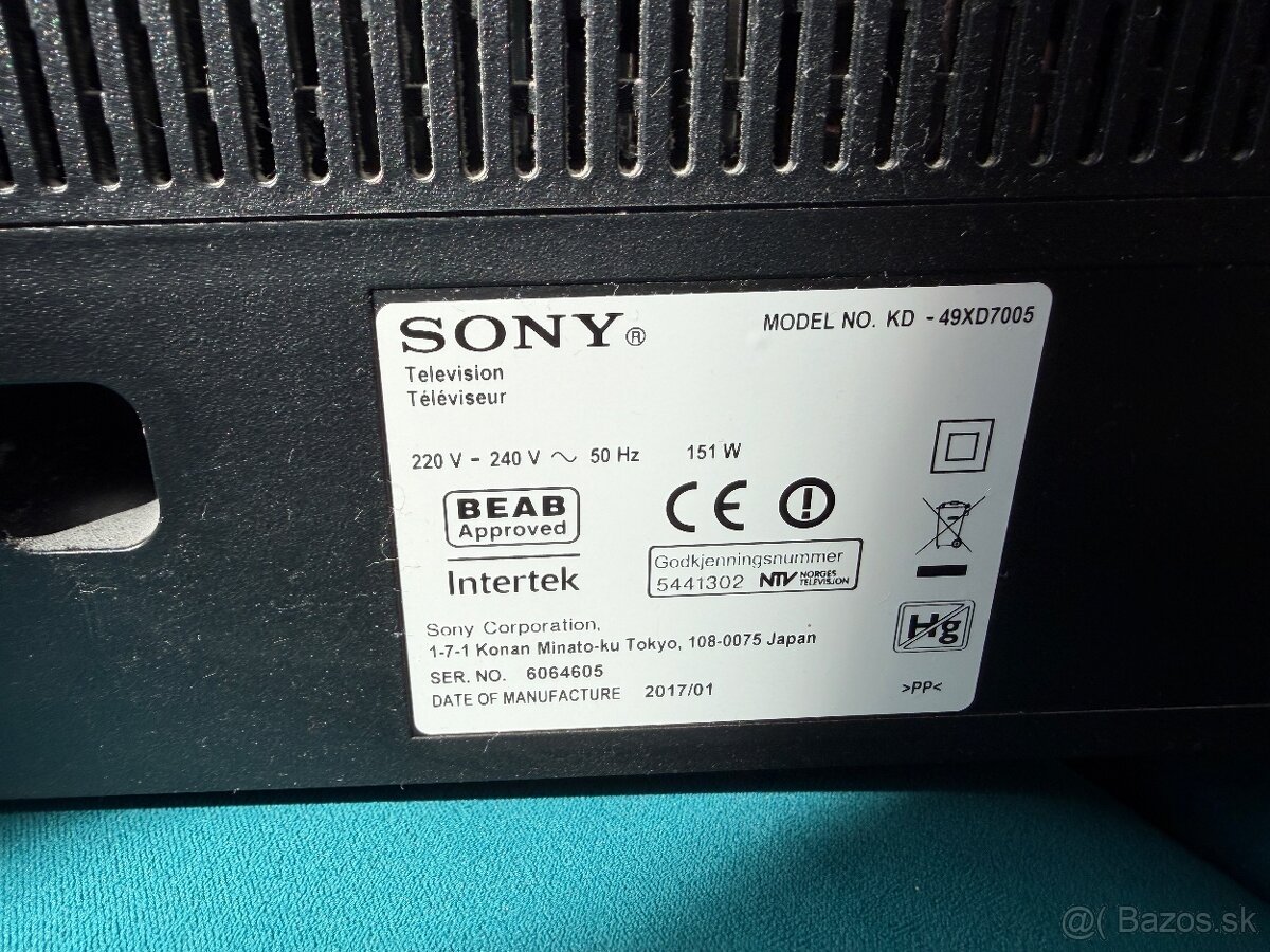 LED TV -SOMY KD49XD7005 - 2