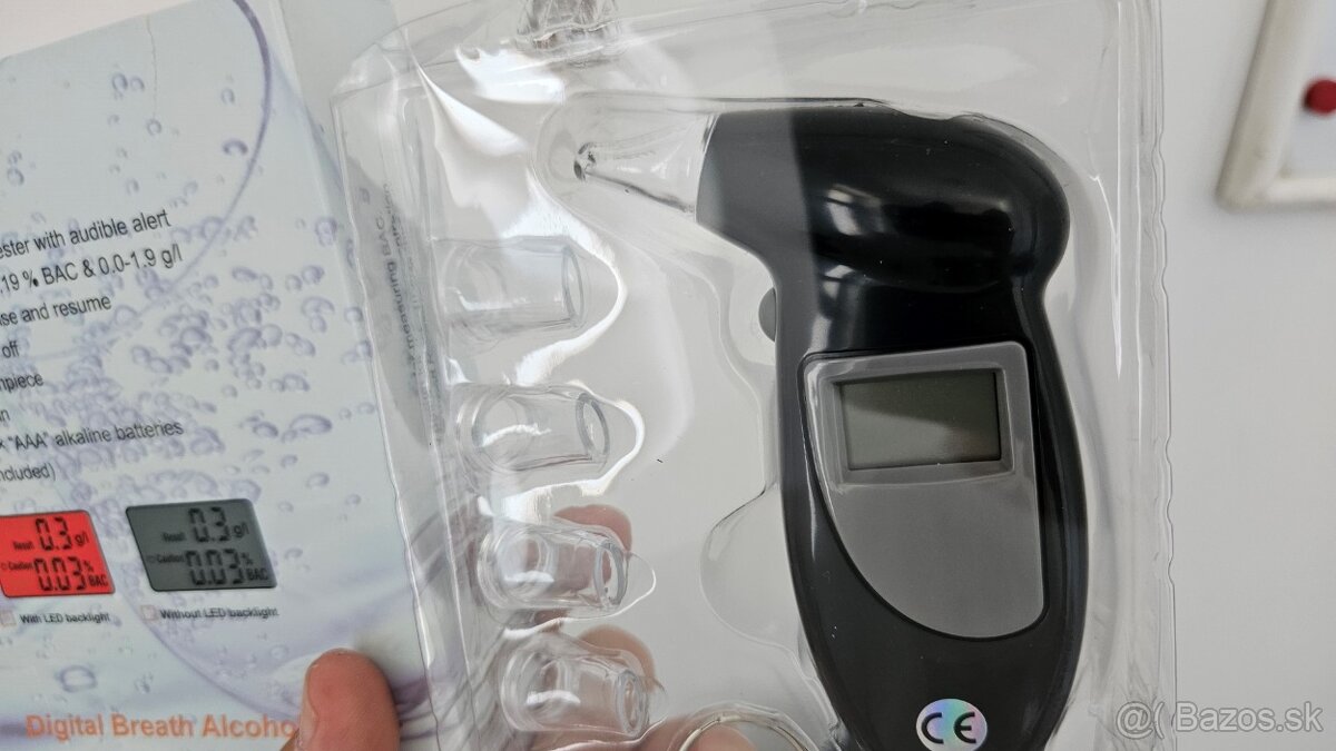 Elektronický alkohol tester - nový - 2