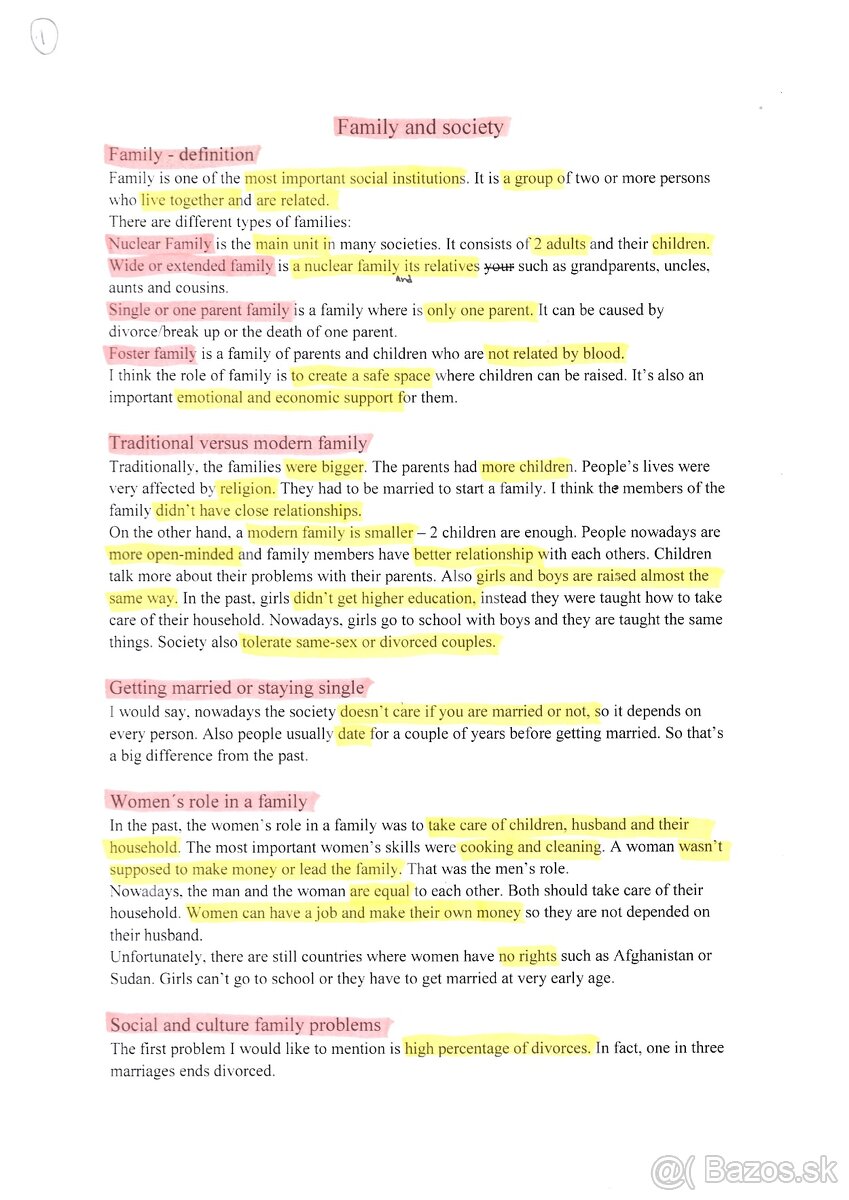 Maturitné témy z AJ/ Angličtiny (ústna skúška) - 2