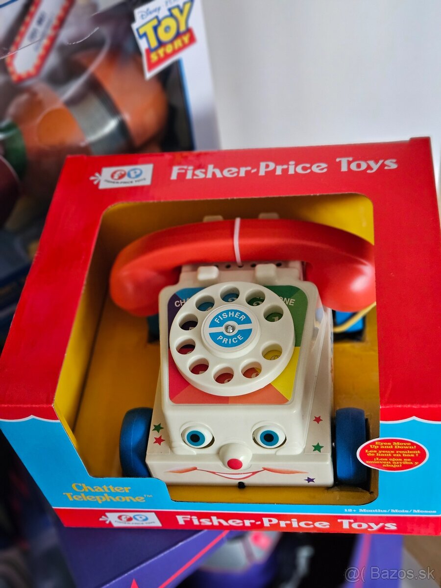 Telefón TOY STORY Fisher Price retro telephone hračka - 2