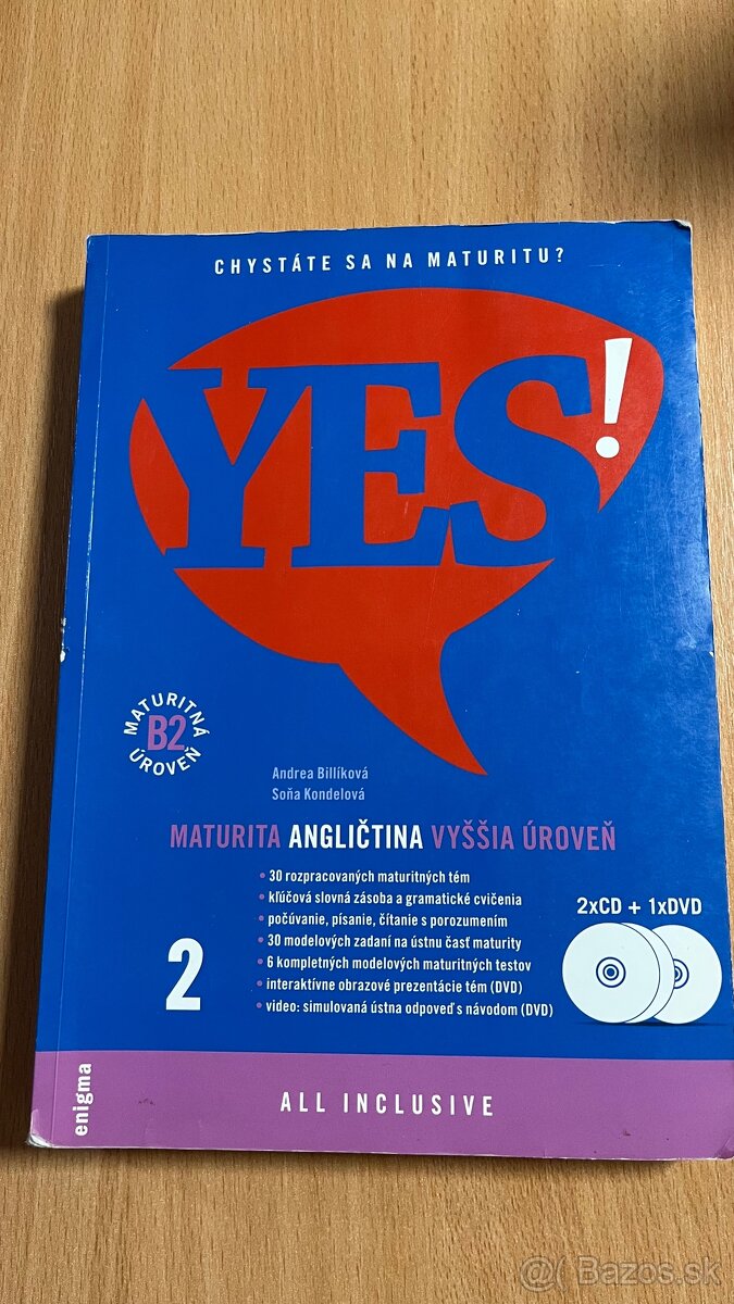 Predám učebnicu Angličtina YES 1 a 2 - 2