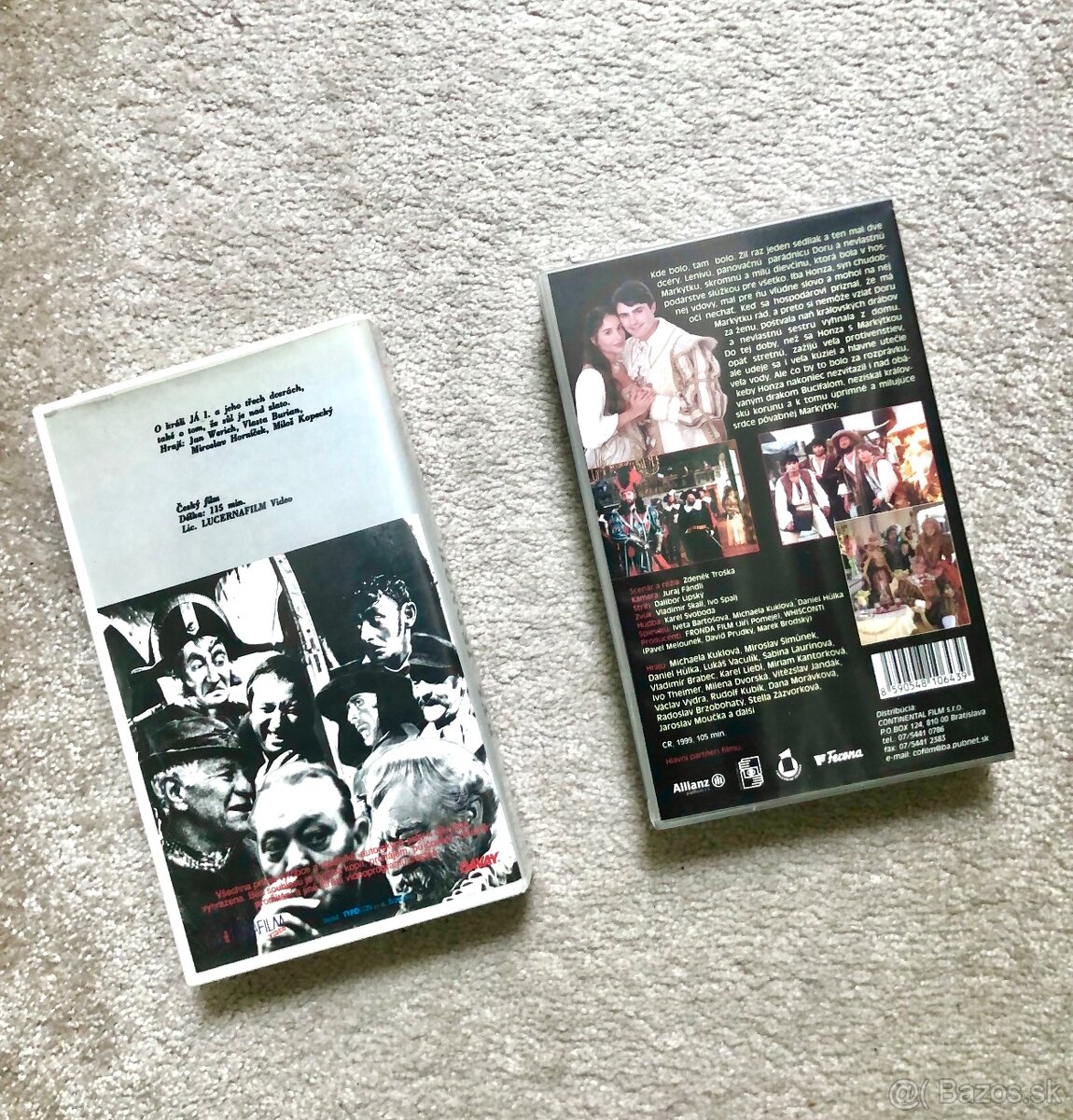 VHS kazety - české rozprávky - 2