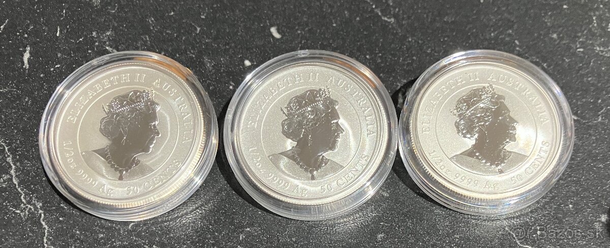 1/2 oz strieborna minca 3x - 2
