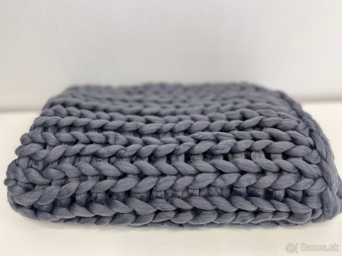 Pletená "chunky knit" deka - 2