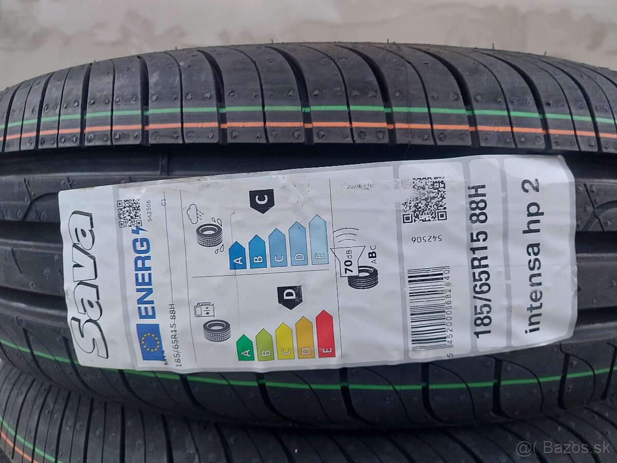4ks NOVÉ letné 185/65 r15 88H SAVA, DOT2025 - 2