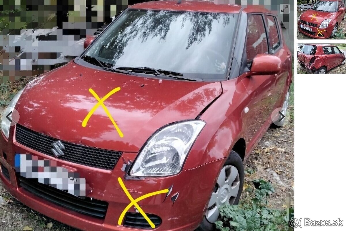 motor M13A Suzuki SWIFT 1.3 2007 DVERE, PREVODOVKA a iné DIE - 2