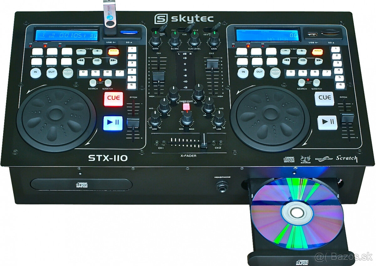 Skytec STX-110 Dual CD/MP3/USB/SD Player - 2
