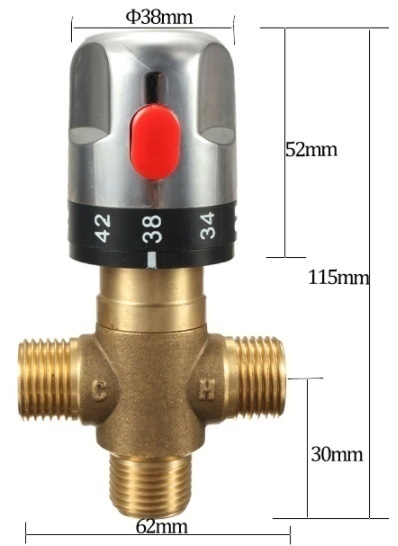 Termostaticky zmiešavací ventil - 2