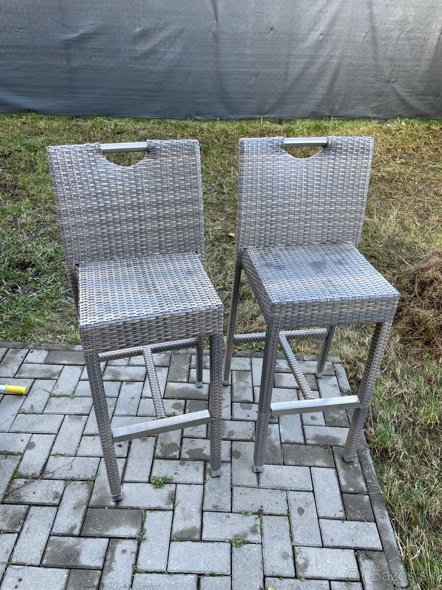 Vyvysene exterierove stolicky 2ks - 2