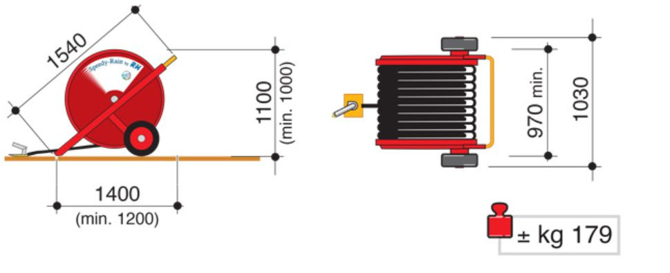 RM speedy 404 - zavlažovač 40/130 - 2