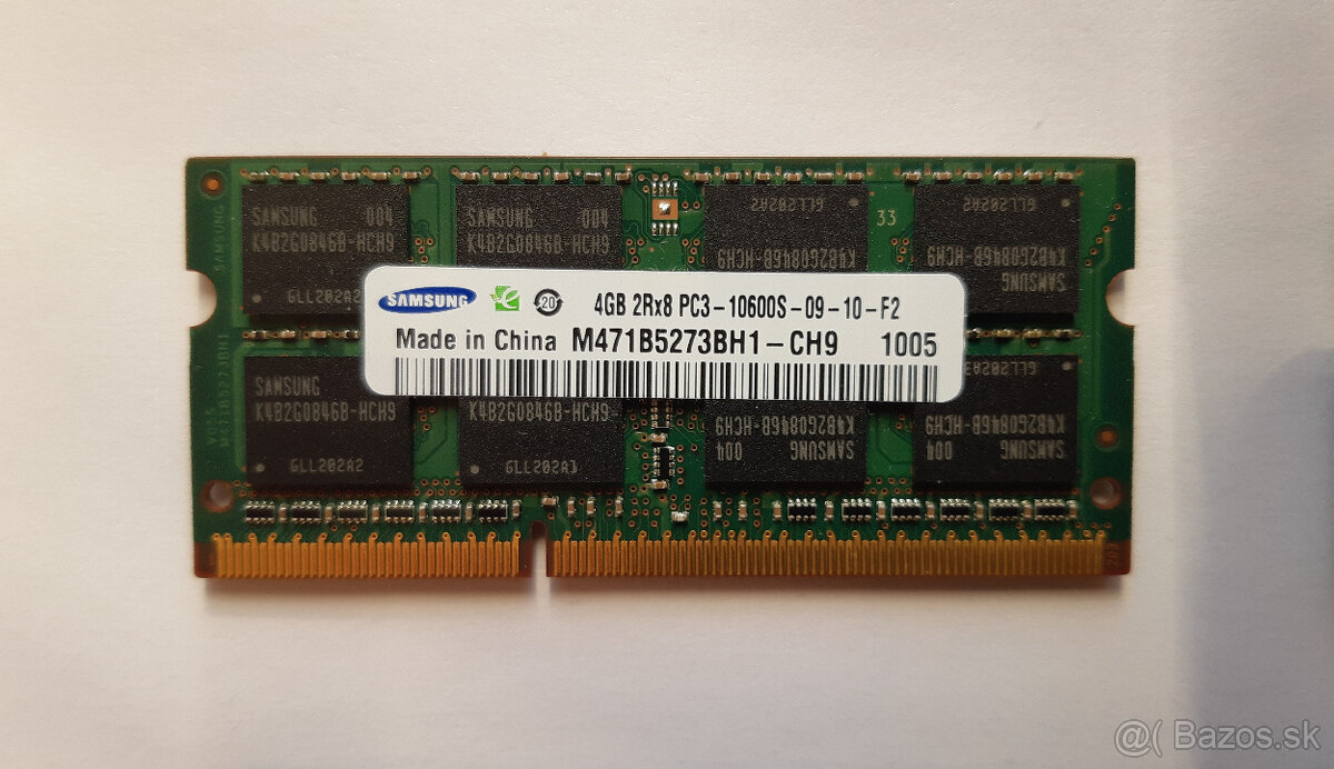 Pamat RAM SODIMM DDR3 2GB 4GB Samsung - 2