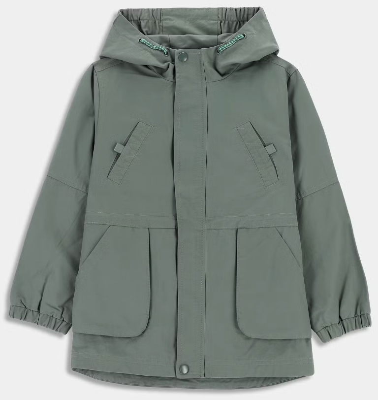 Zelená predĺžená bundička, v.M/L, 152 - 2