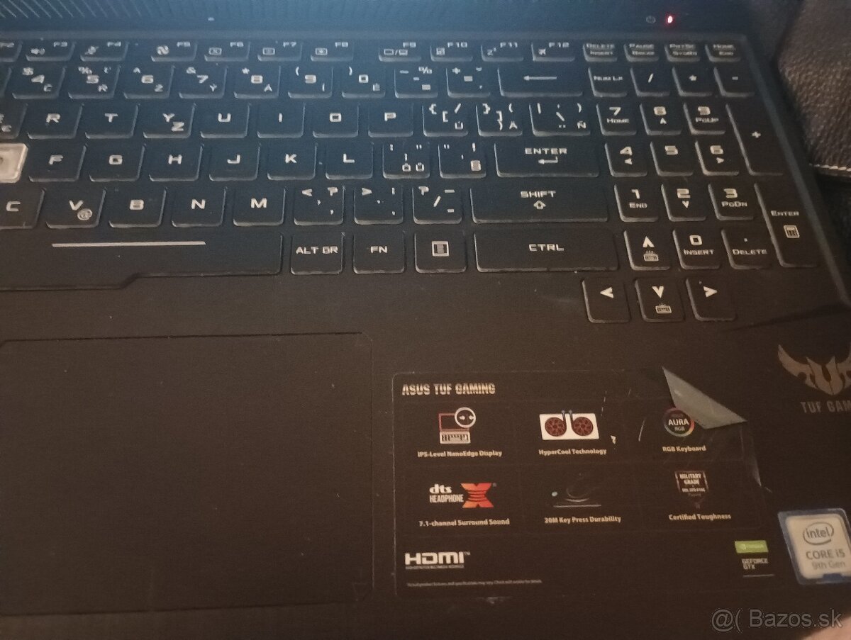 Herný notebook Asus Fx505GT-BQ018 - 2