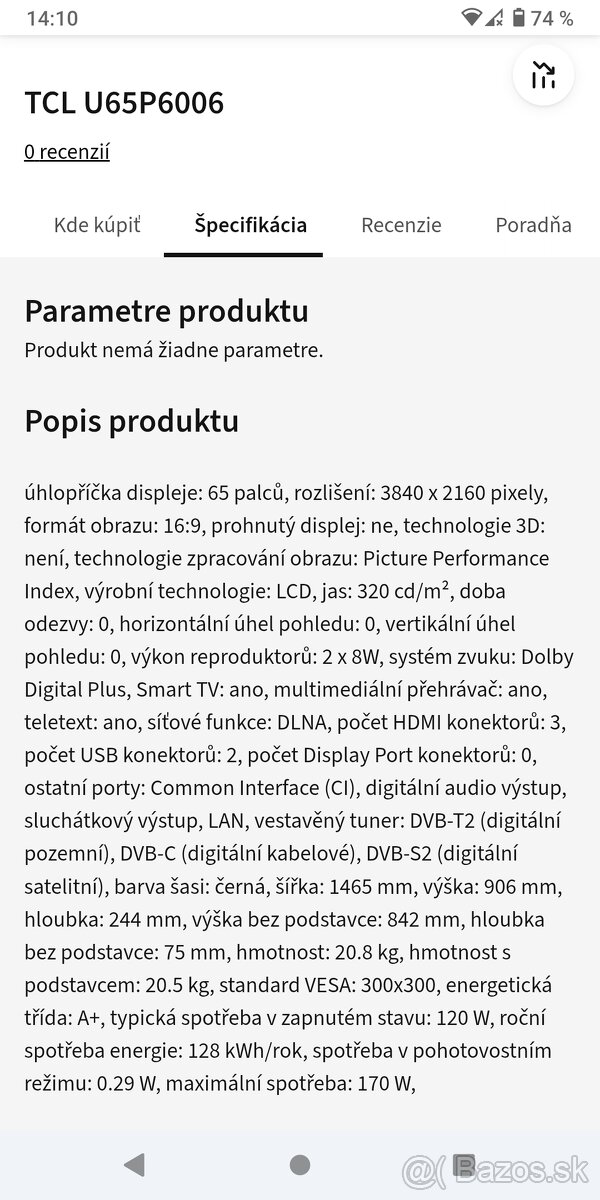 Tcl televizor - 2
