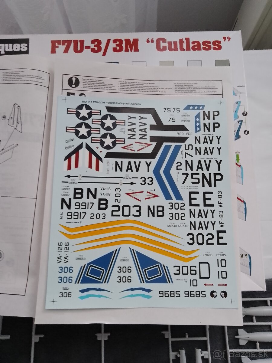 plast model F7U-3 cutlast - 2