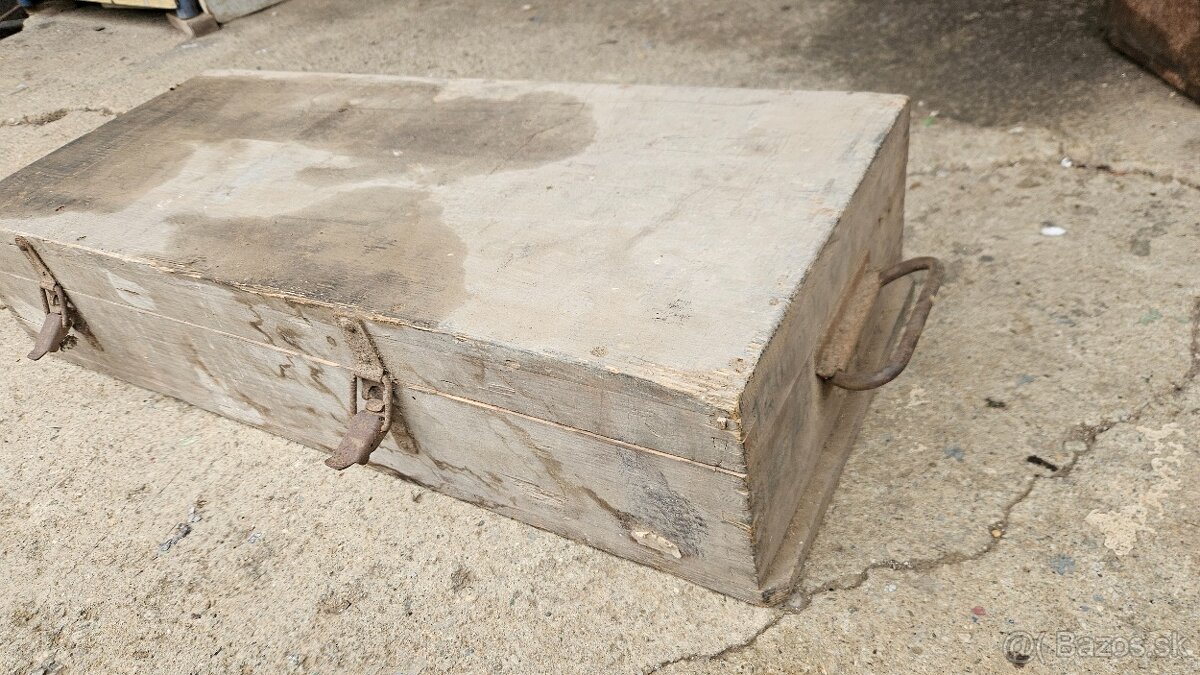 Vojenska drevena krabica bedňa 3. - 2