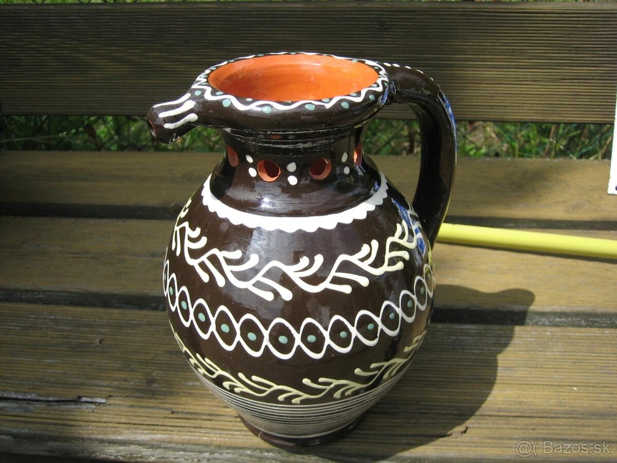 Pozdišovská keramika džbán výška 23 cm. Pozdišovce. - 2