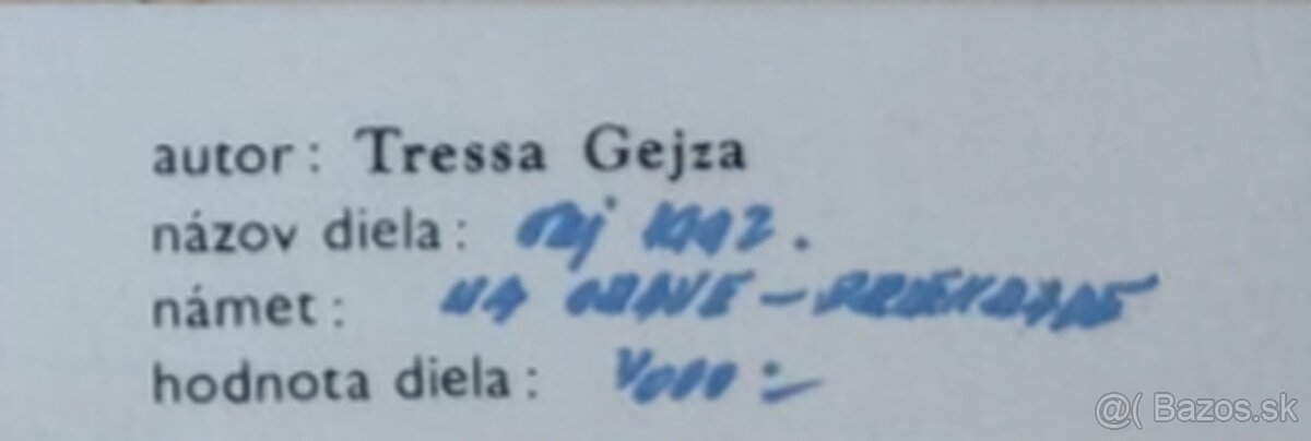 Obraz Gejza Tressa-Na orave - 2