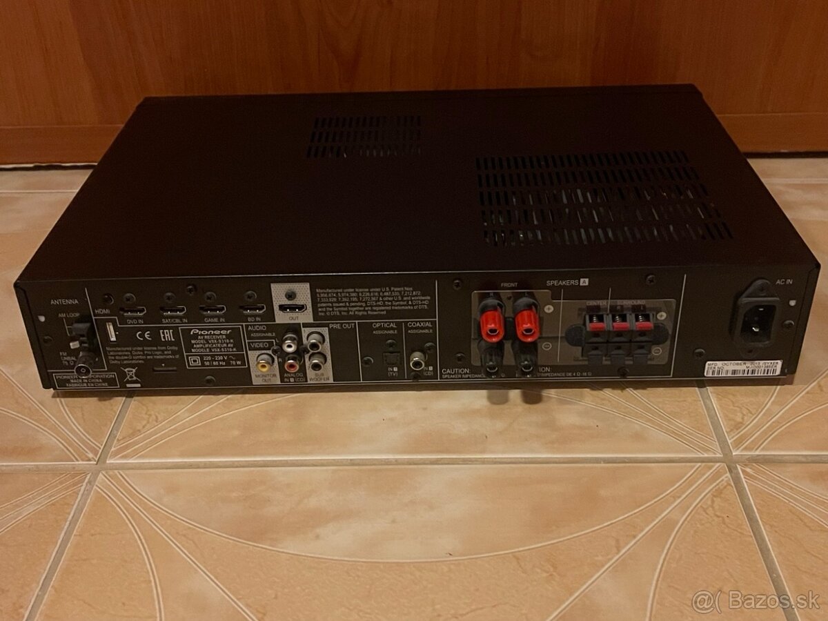 A/V prijímač Pioneer VSX-S310-K - 2